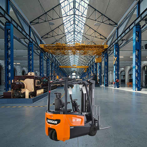 두산 1.5톤 전동 좌식 지게차(3륜) B15T-7 PLUS