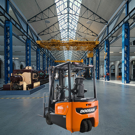 두산 2톤 전동 좌식 지게차(3륜) B20T-7 PLUS