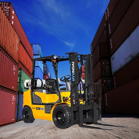 현대 3톤 LPG 엔진 좌식 지게차 30L-7A