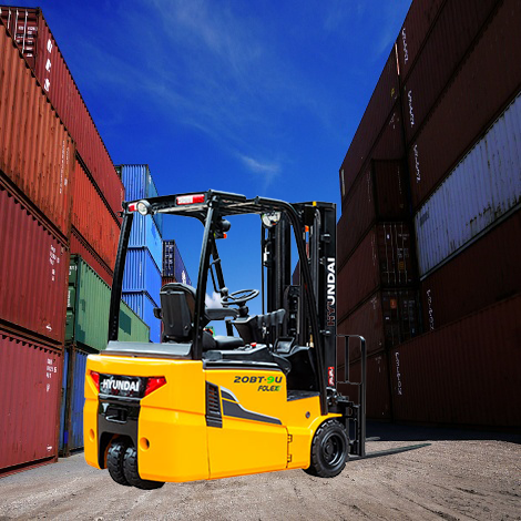 현대 1.8톤 전동 좌식 삼륜형 지게차 18BT-9U