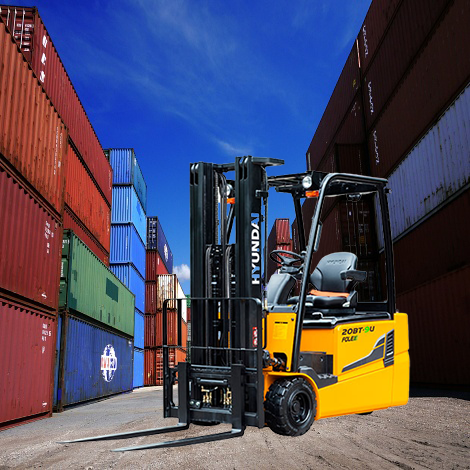 현대 1.8톤 전동 좌식 삼륜형 지게차 18BT-9U