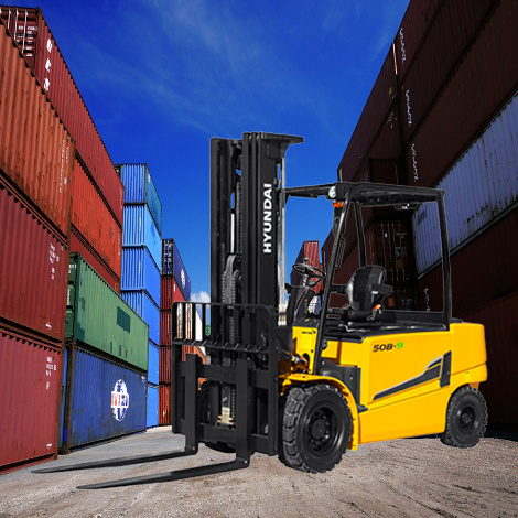 현대 1.6톤 전동 좌식 지게차 16B-9