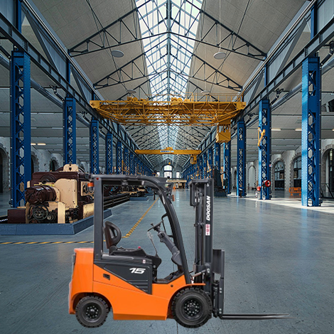 두산 2톤 전동 좌식 지게차(보급형 모델) B20NSC