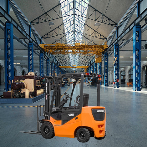 두산 1.8톤 전동 좌식 지게차(보급형 모델) B18NS