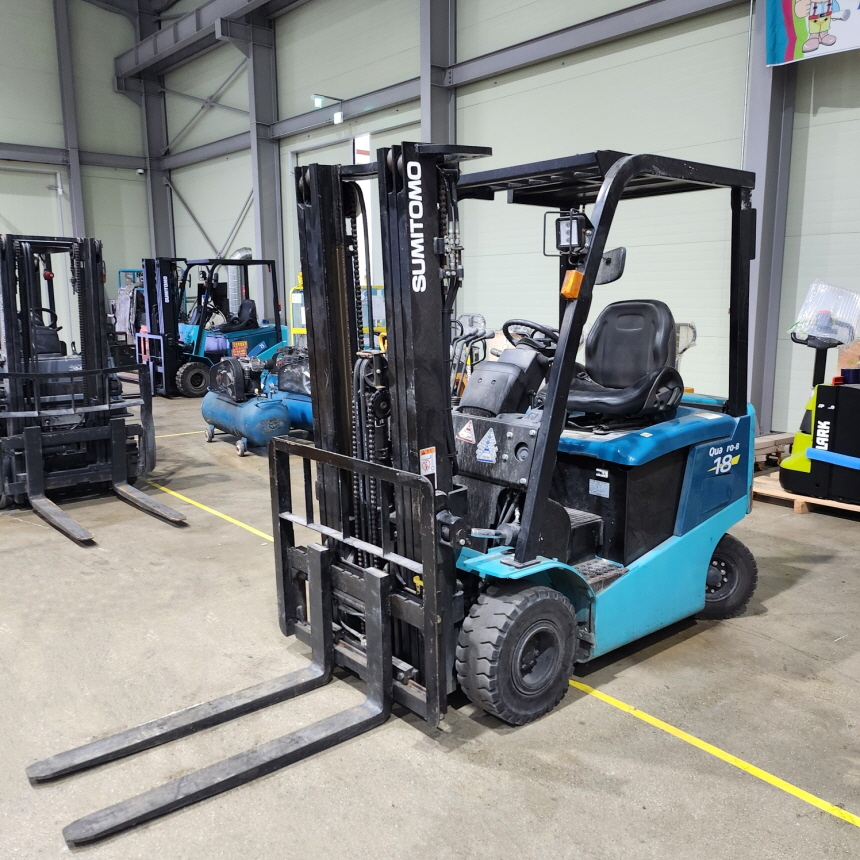 스미토모 1.8톤 전동 지게차 41-FB18 3단4.5M S/S 좌식 2016년 11월식