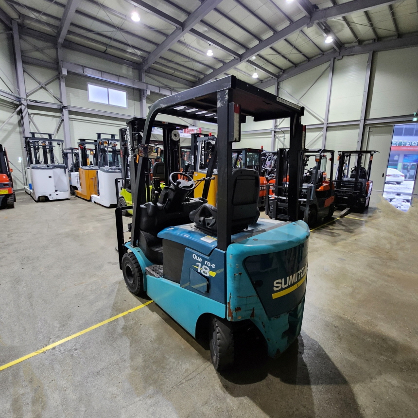 스미토모 1.8톤 전동 지게차 41-FB18 3단4.5M S/S 좌식 2016년 11월식