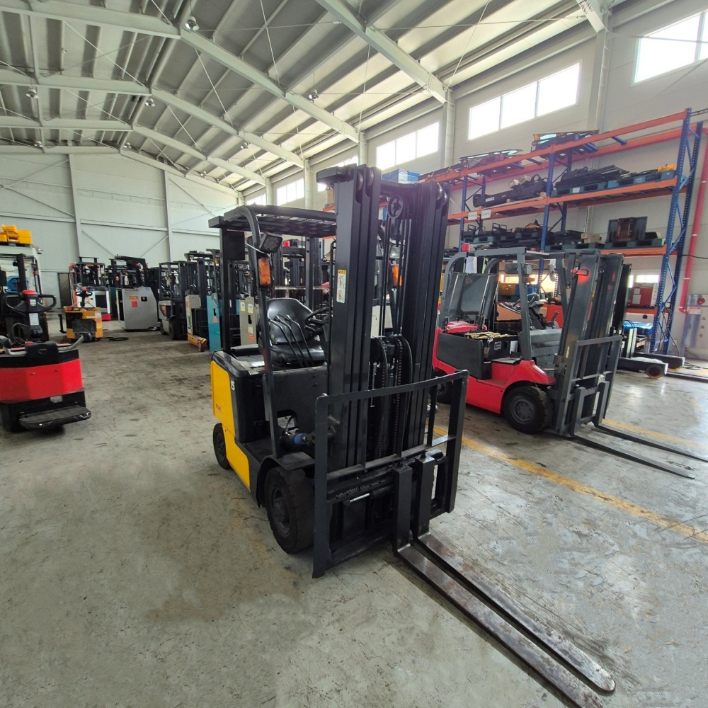 TCM 1.5톤 전동 지게차 FB15-7 3단 4.8M S/S