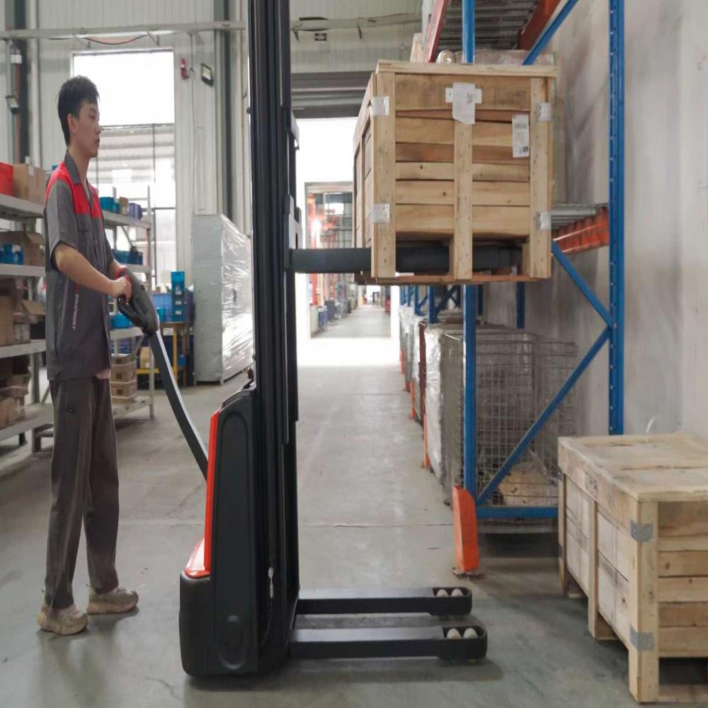 EP 1.2톤 전동 보행식 스태커 ESA121-D 스트래드 버전 고급형